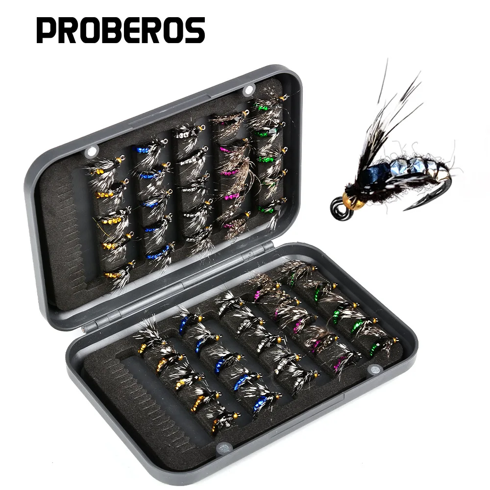 

50 шт./компл., искусственная приманка для насекомых, джмельная пчела, нахлыстовая форель, рыболовные приманки, наживка для реки
