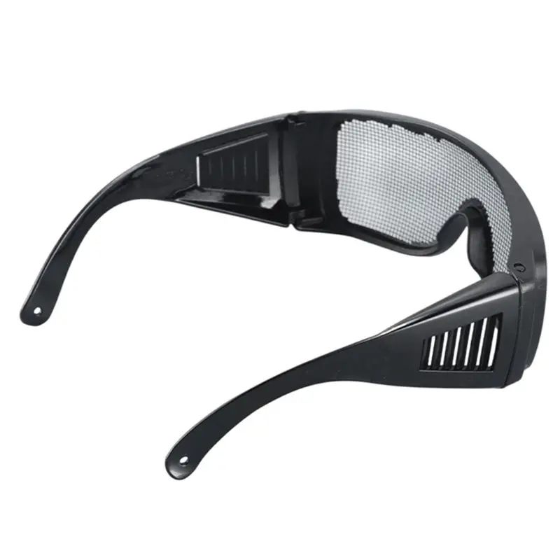 Wire Mesh Safety Goggles Impact Resistant Eye Protectors Versatile Portable Steel Wire Mesh Lens-Y41A