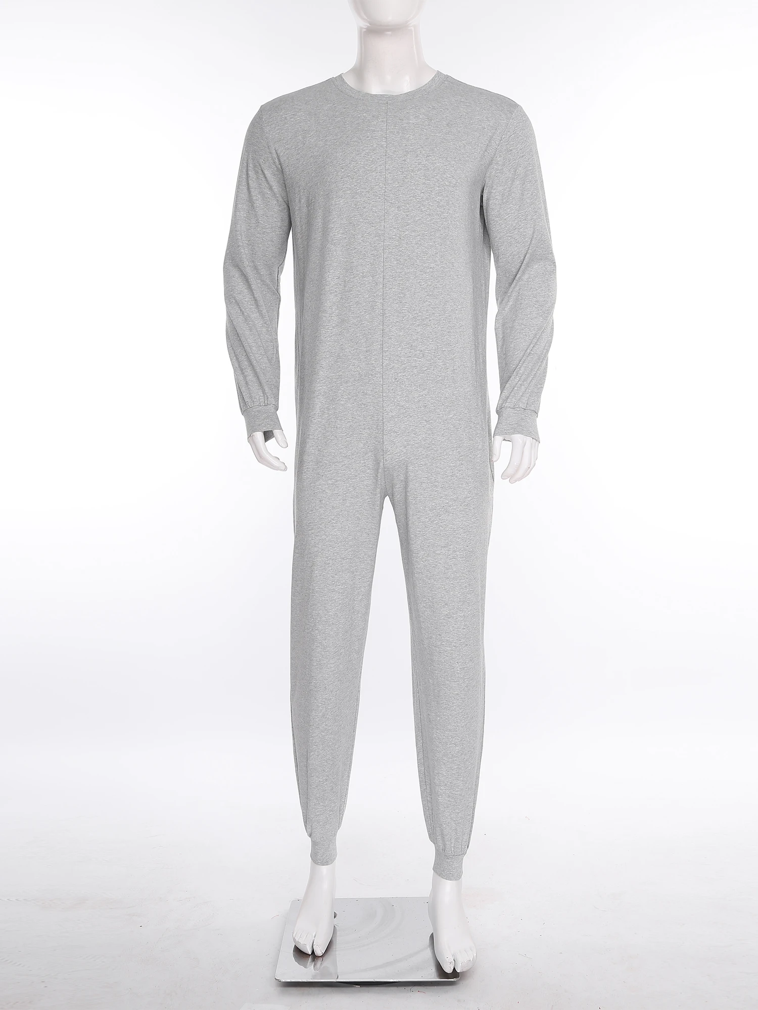 الرجال النساء المسنين المضادة للشريط التكيف بذلة طويلة الأكمام عودة زيبر قطعة واحدة الملابس الداخلية للاحتياجات الخاصة والإعاقة