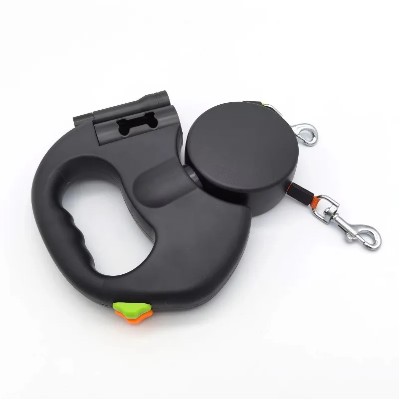 

Dual Doggie Retractable Leash with Light (LED), 360 Coupler, Retractable Leash for Two Dogs