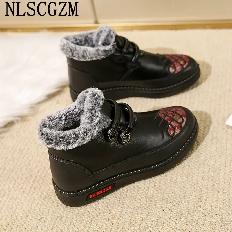 Buty zimowe dla kobiet 2024 Sneakers snowboots damskie buty damskie botki buty wsuwane na buty damskie śniegowce mokasyny дутики