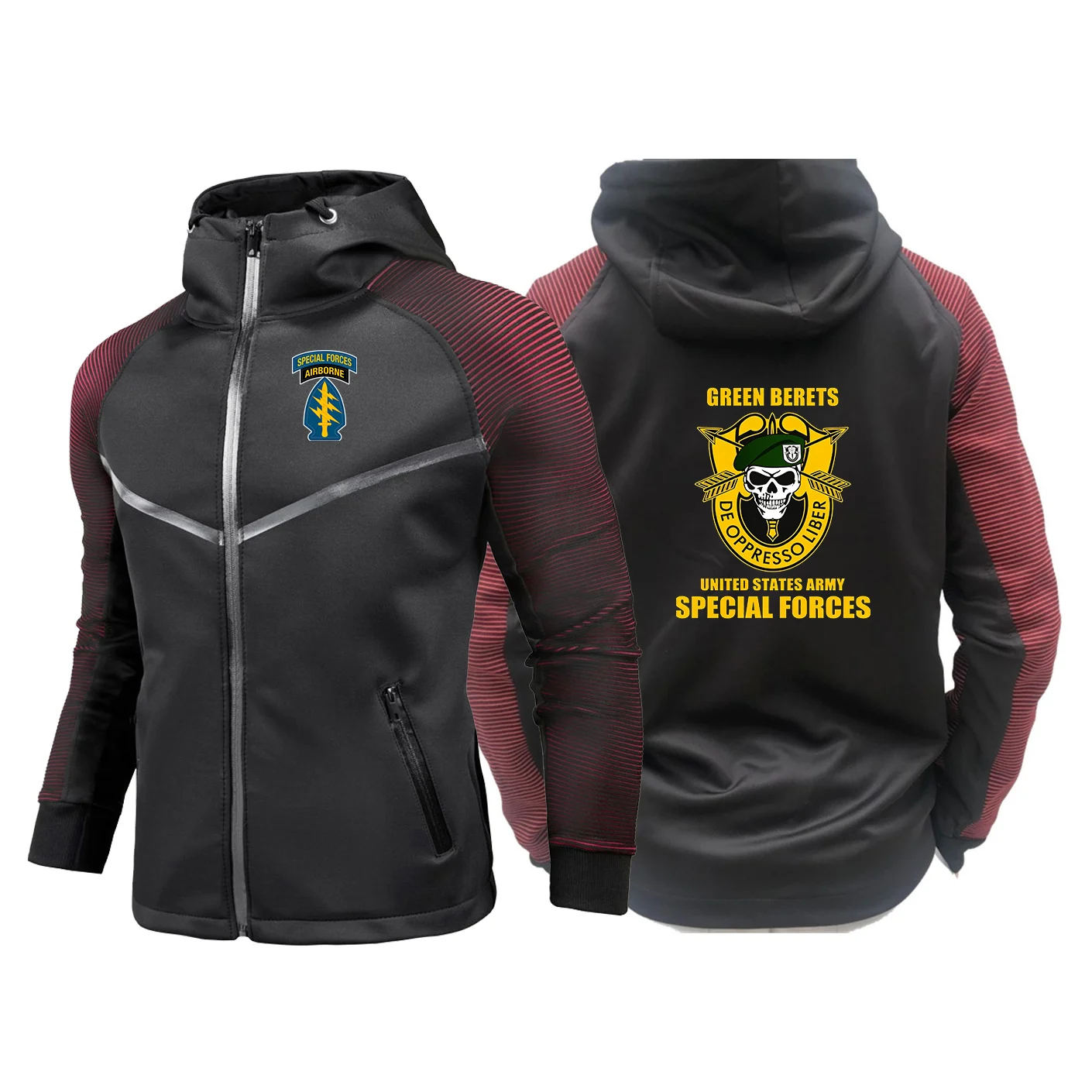 Special Forces Group Airborne Military 2026 Fashion Versatile Hoodies Spring Autumn Simple Leisure Jacket Men's Comfortable Coat