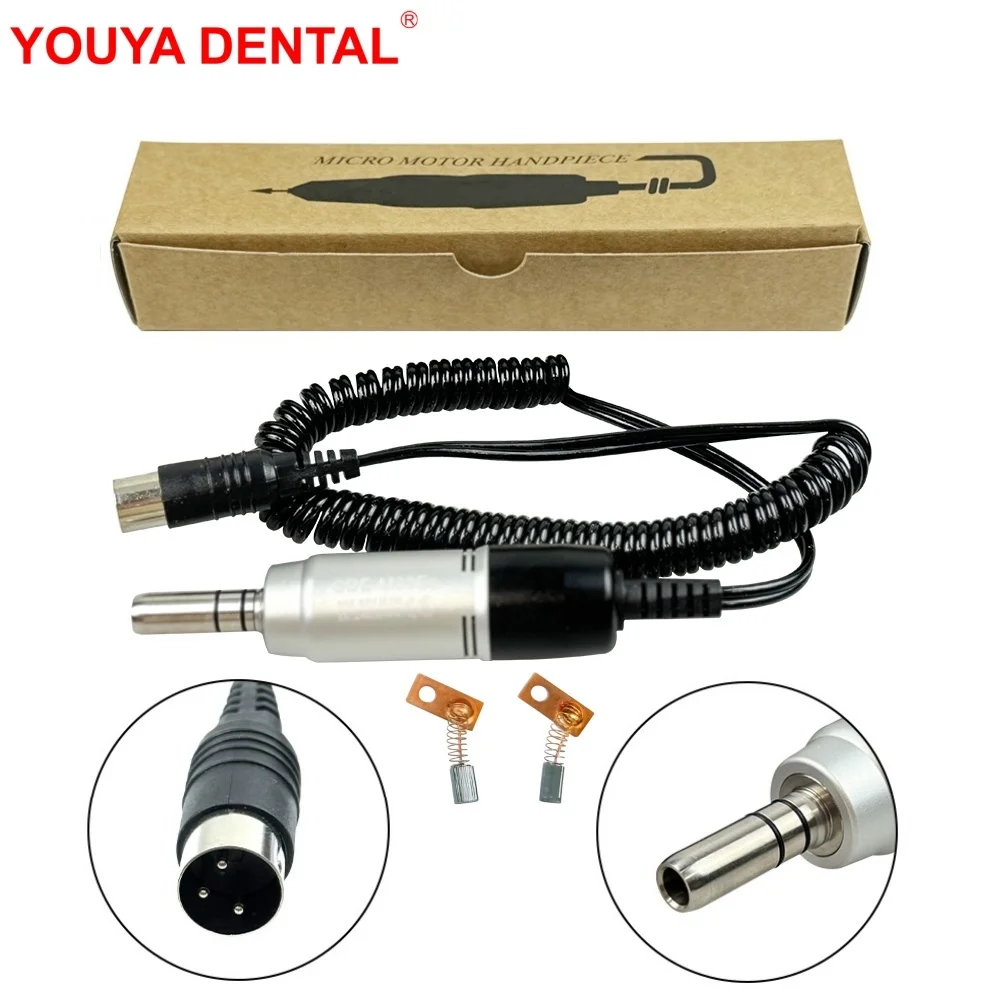 Micro motor dental handpiece lidar com m33es 35000rpm para laboratório dental micromotor e-tipo motor elétrico polimento equipamentos odontológicos