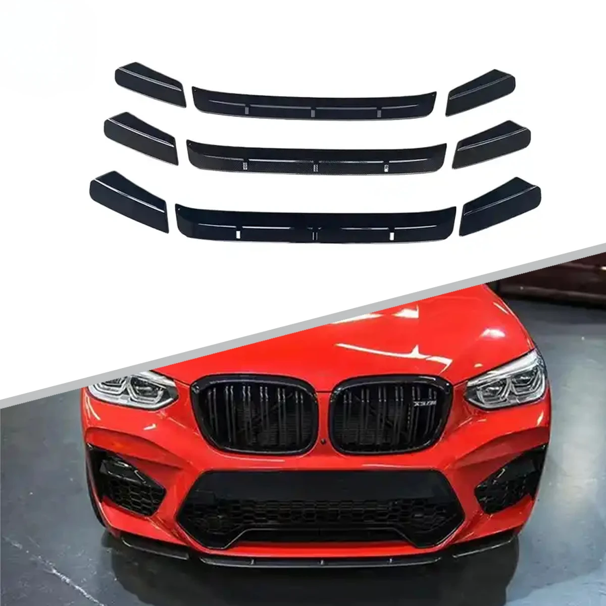 

Auto Accessories Rock Style Front Lip For X3 X4M Bumper 2018-2020