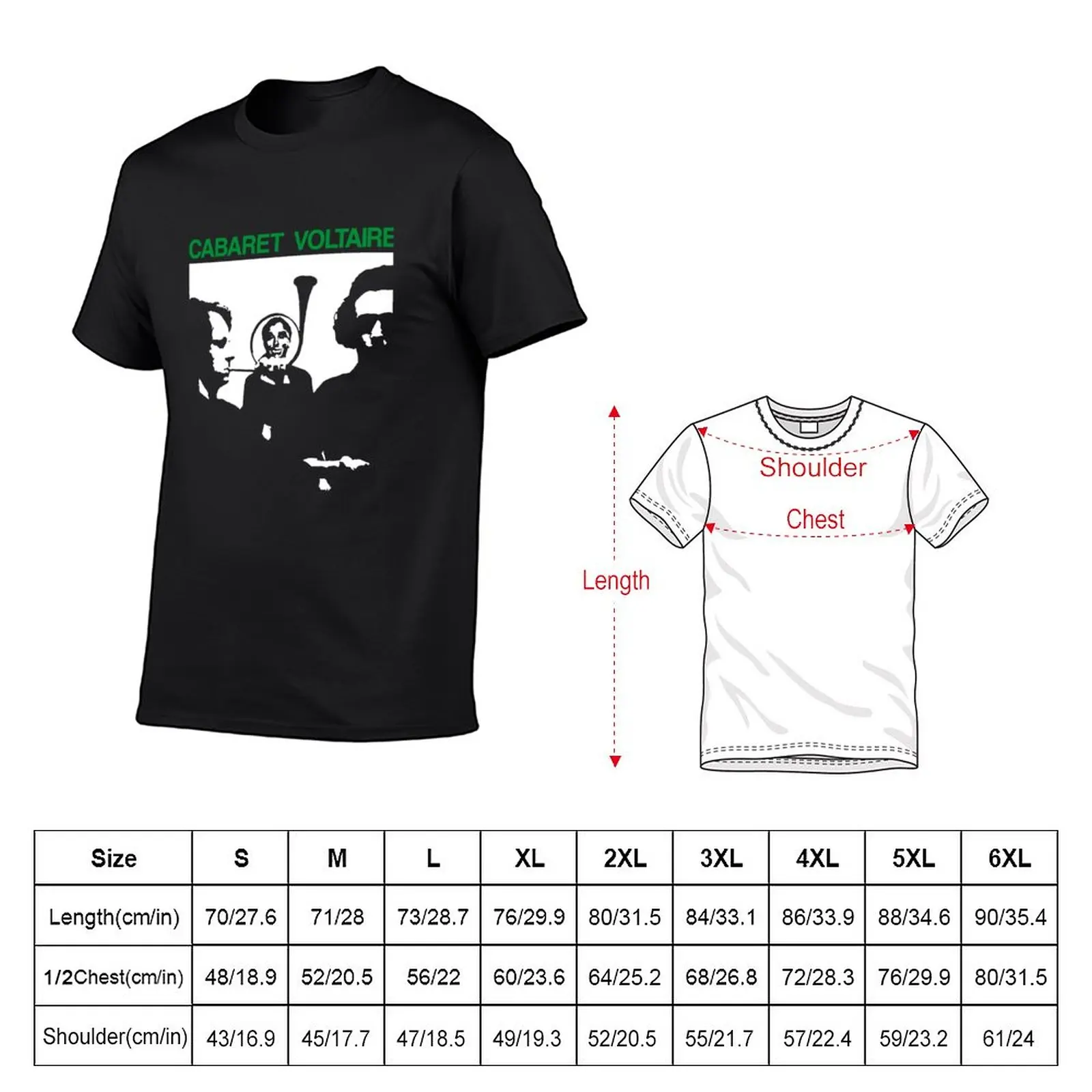 New Cabaret Voltaire T-Shirt anime clothes funny t shirts Anime t-shirt t shirt men