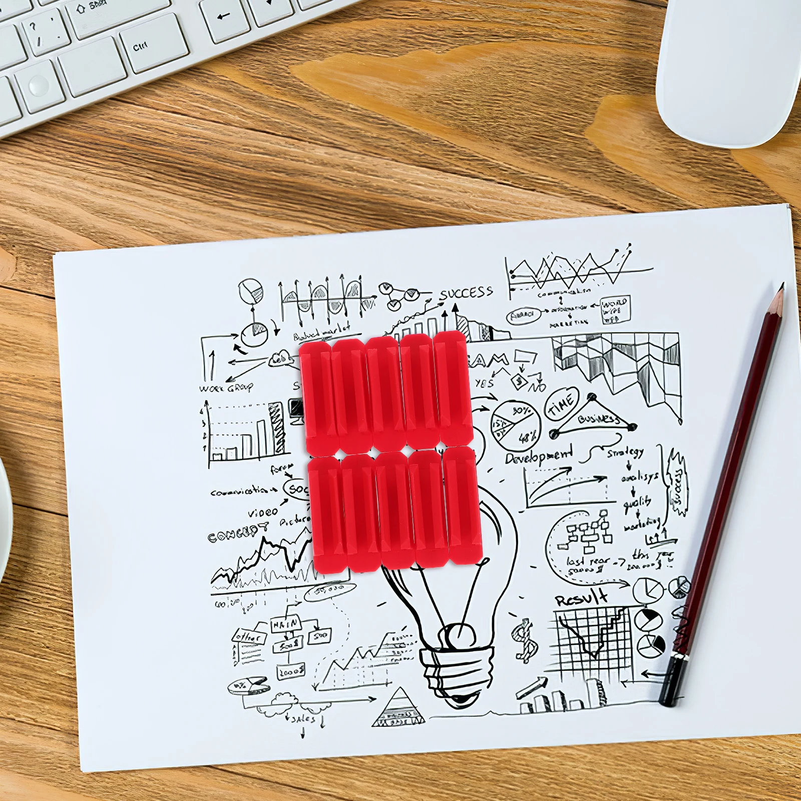 

Silicone Pen Holder Set Pencil Clip Clips with Desk Markers Clamps Office Multifunctional for Pens Work