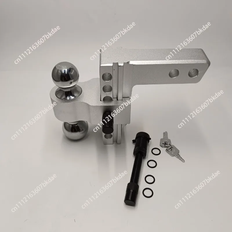 Black Adjustable Trailer Hitch Drop/Rise Aluminum Drop Hitch -Tow Hitch for Heavy Duty