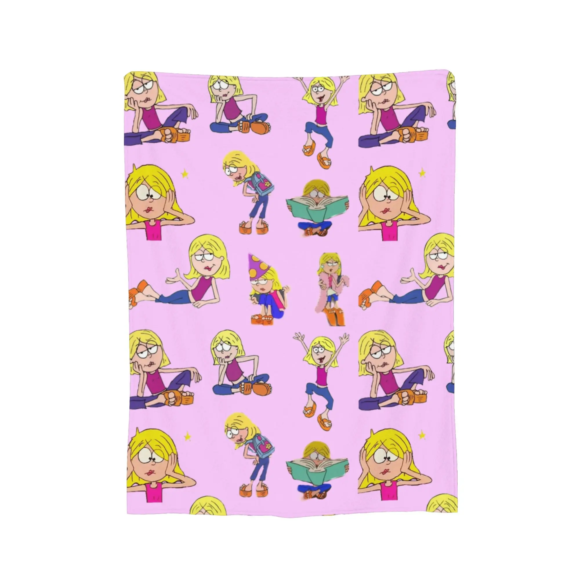 Lizzie Mcguire Cartoon  pack Blanket  Wool Vintage Breathable Throw Blanket for Home Autumn/Winter