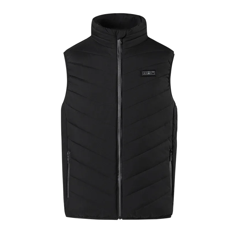 Mens Intelligent Electric Heating Vest 15 Zone Temperature Control Smart Warming Suit Winter Thermal Underwear For Outdoor Sport