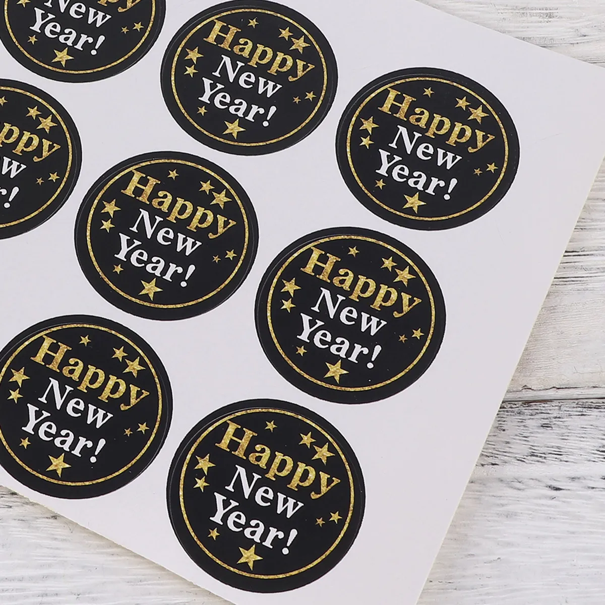 144Pcs Round Sealing Stickers Strong Adhesive DIY Craft Labels for Candy Bags School Notebooks Balloons Cards Festive Party