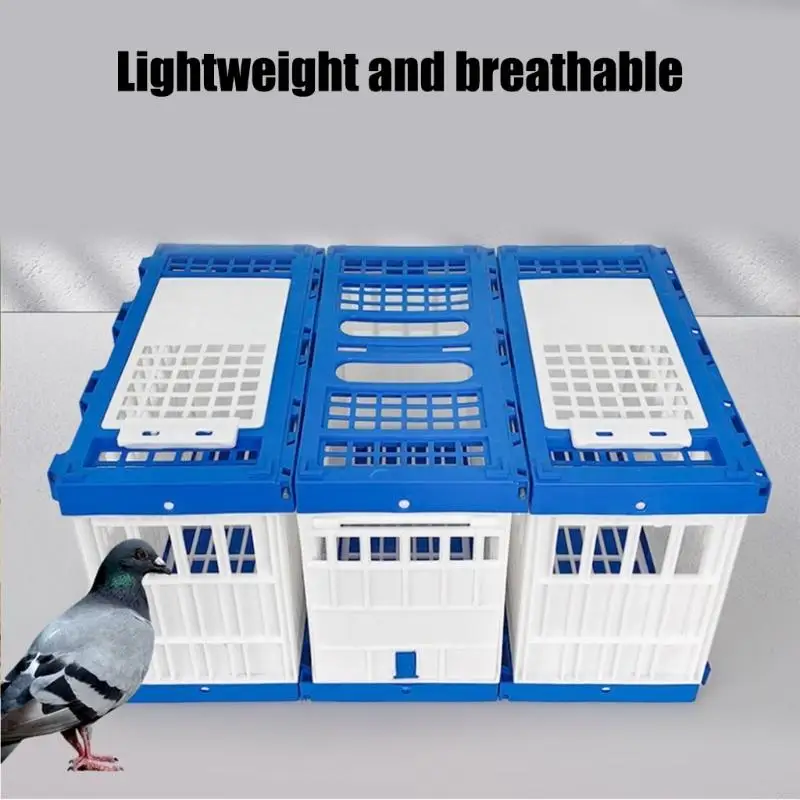 

Modular Spliceable Bird Cage With Double Door For Pigeons Parrots Training And Transport X3UC