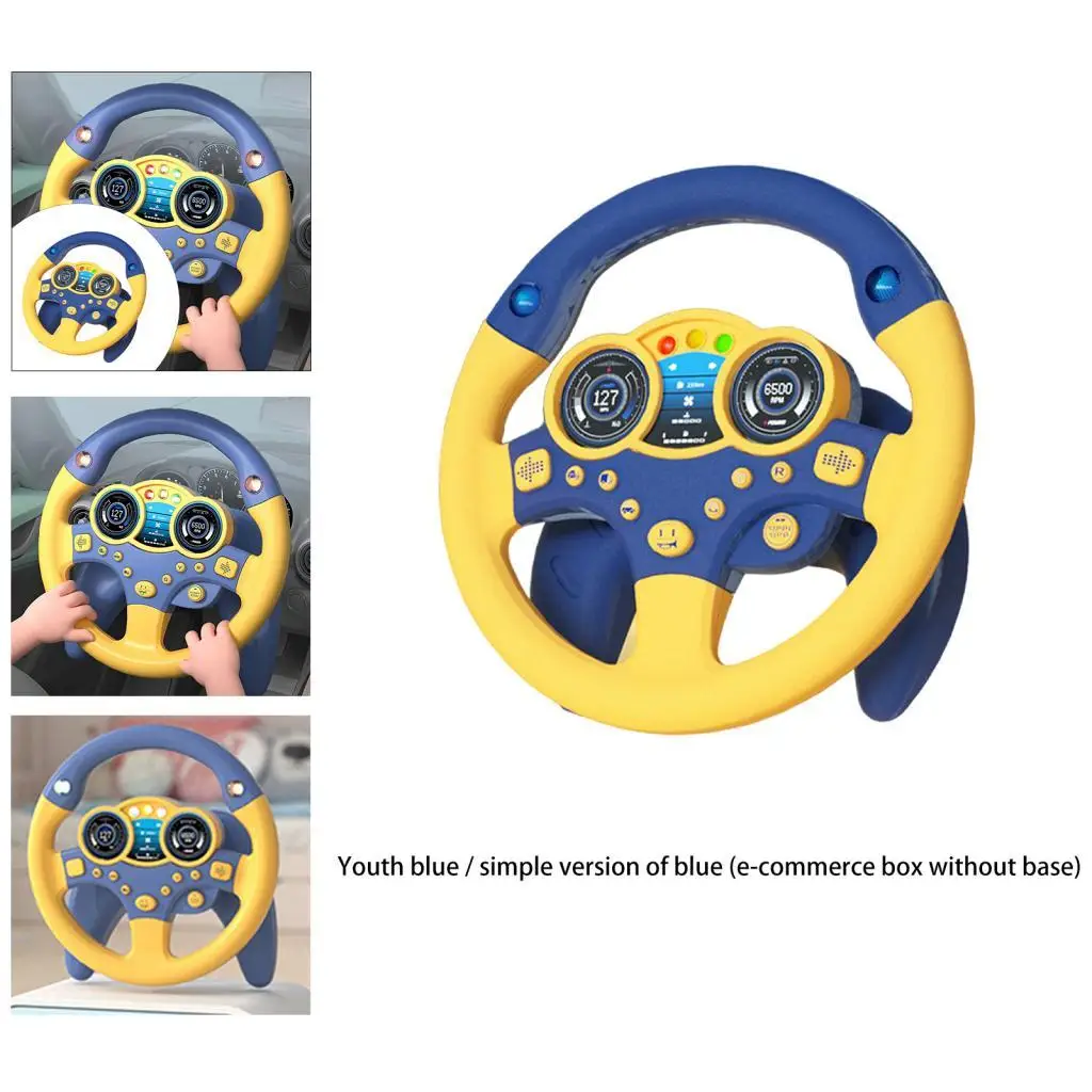 Simulation Steering Wheel Sounding Toy Pretend Driving Toy Simulated Driving