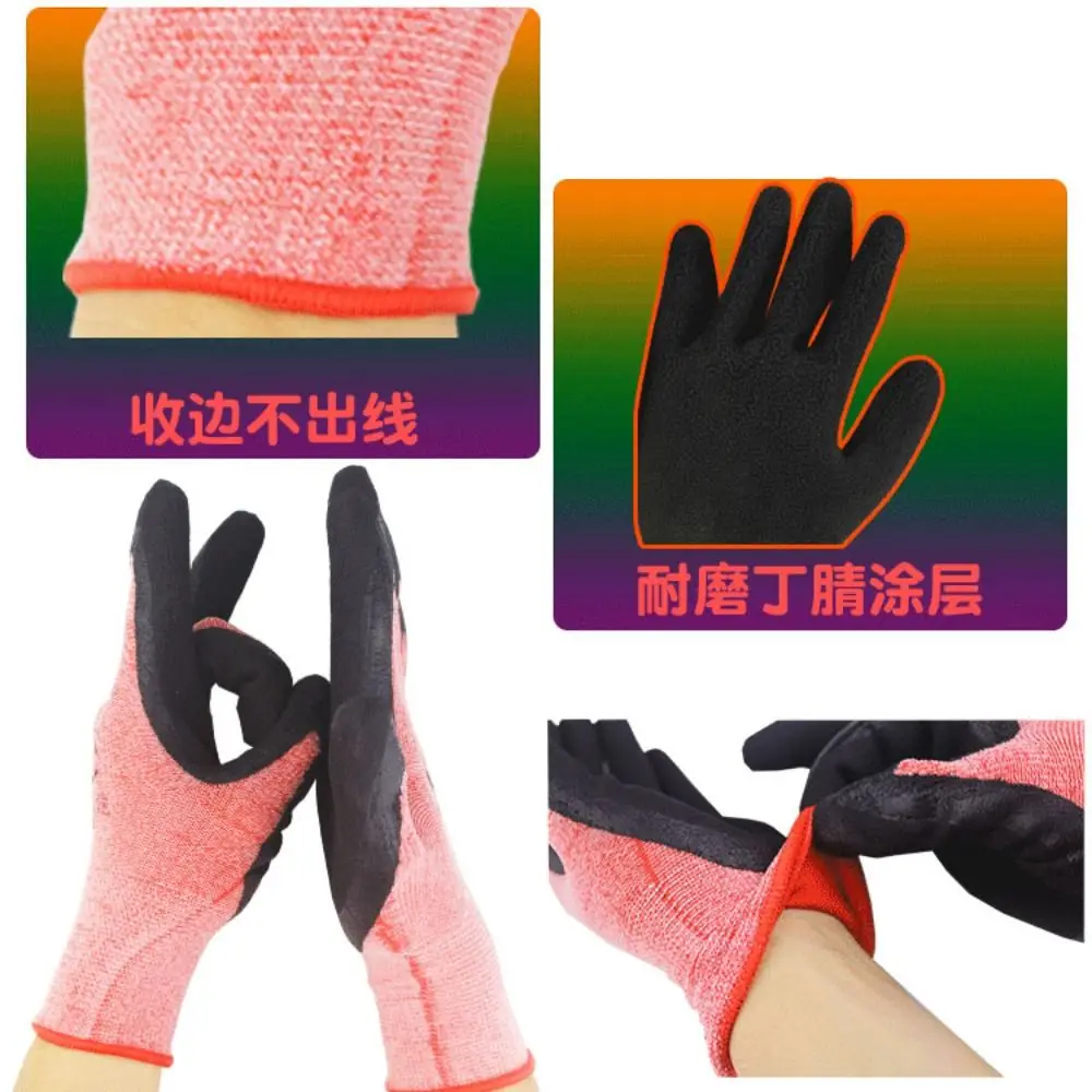 Tool Pink&black Gardening Glove Multi-purpose Anti Prickling Work Safety Gloves Wear Resistant Antiskid Protective Mittens