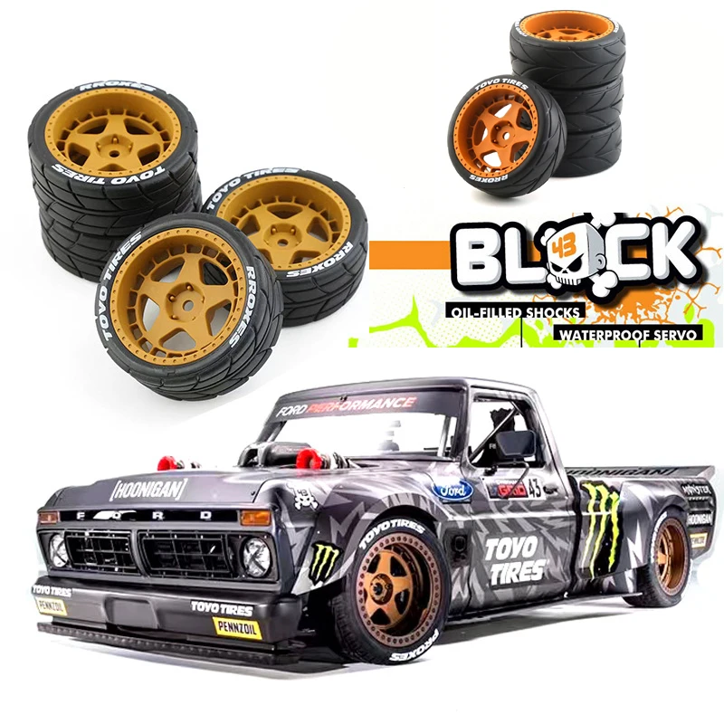

4 шт., резиновые шины для Tamiya TT01 TT01E TT02 TT02B XV01 TA06