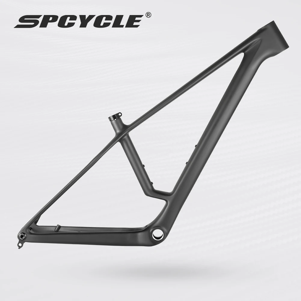 Spcycle M08 T1000 الكربون MTB الإطار 29er السفر 110 مللي متر BSA 73 مللي متر أنبوبة رأسية زاوية 67 °   إطار كربون للدراجة الجبلية بتصميم هندسي حديث 29