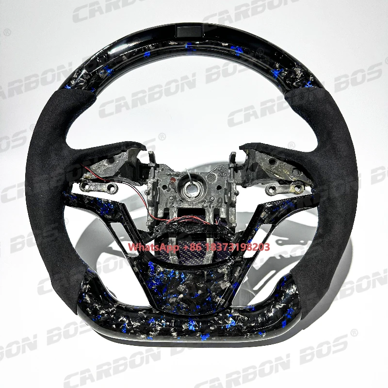 

With LED Factory Direct Hot Sales Forged Carbon Fiber for Genesis Coupe Can Be Customized Sport Car Steering Wheel