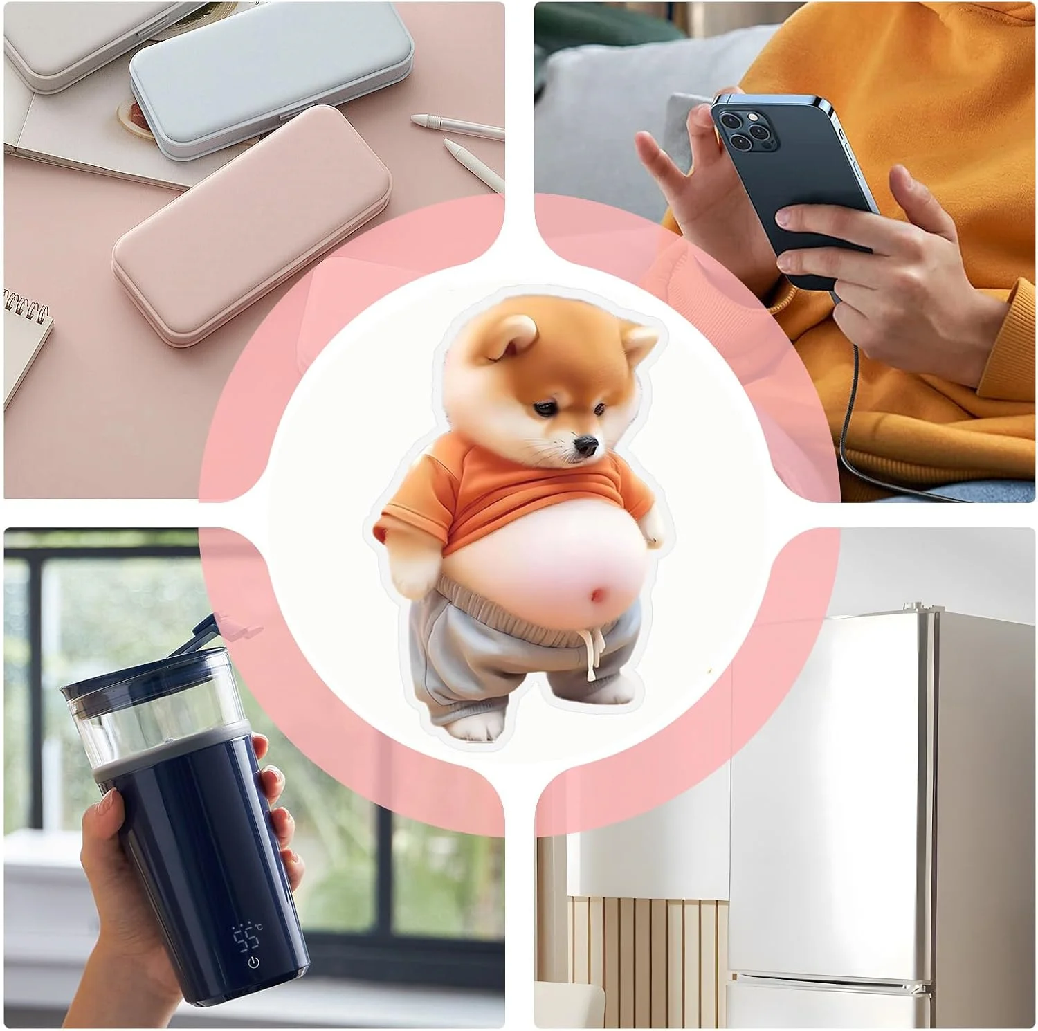 Cartoon 3D Dog Belly Sticker Scrapbooking DIY Scrapbook Journaling Stationery Diary Decor School Stickers Party Favors Gifts view 5
