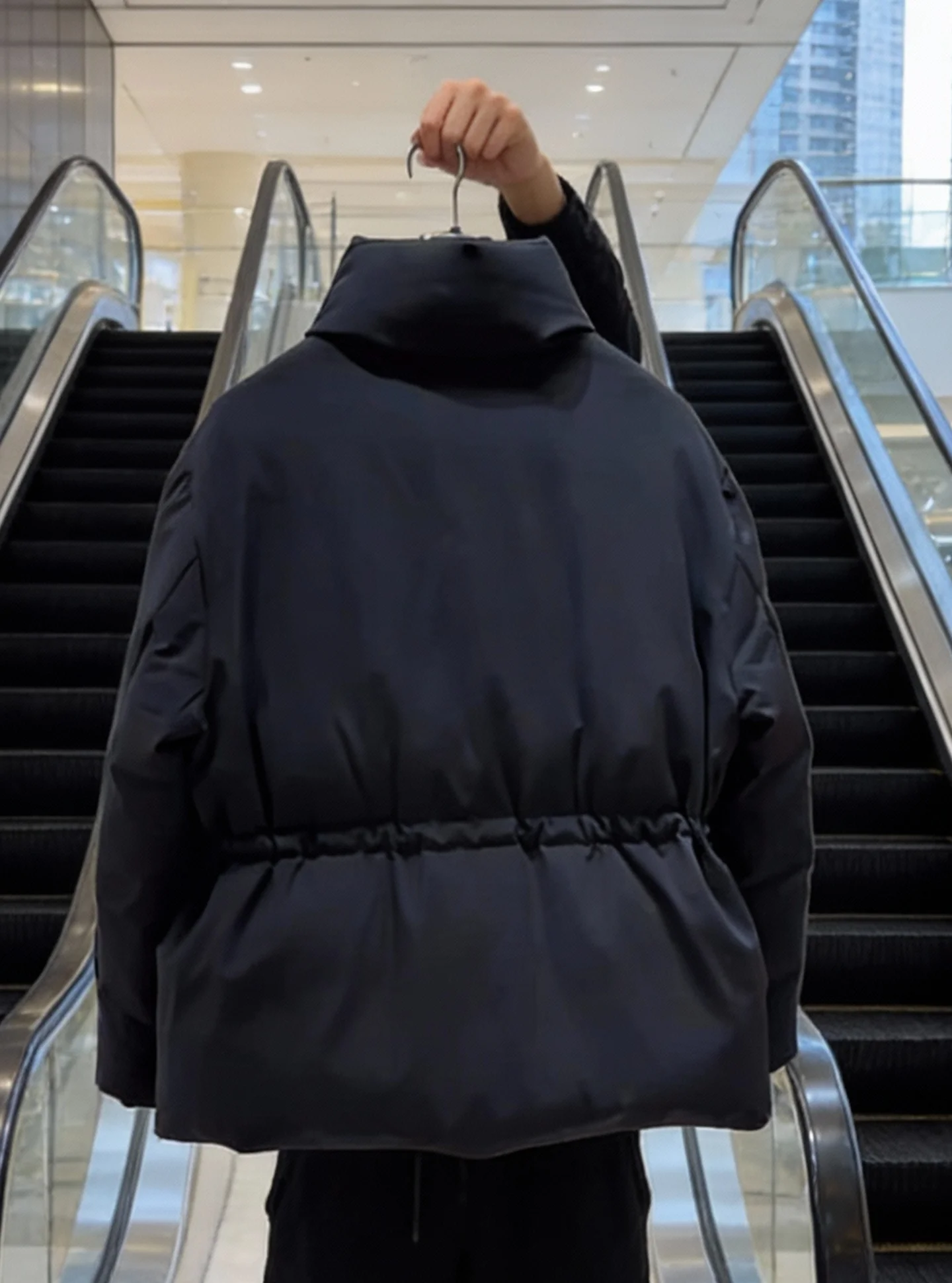 Sli ort Puffer Jaet Women's Bla Bouffant Winter Thi Outerwear Ele Sle Regular Fit Du down Ci Casual