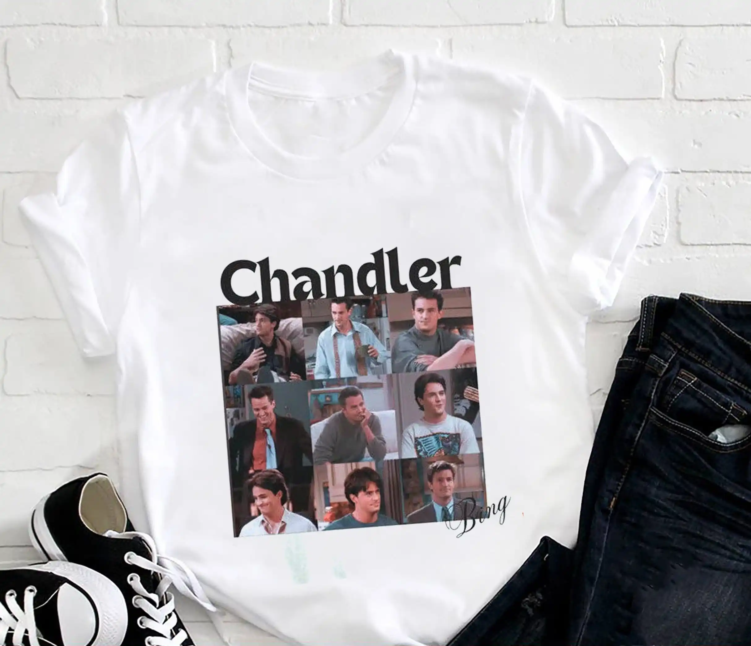 Chandler Bing Retro T-shirt in Memories of Chandler Bing