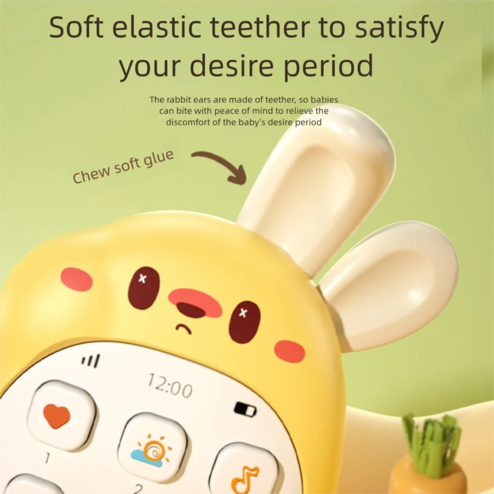 

New Simulated 's Mobile Phones Toy Rabbit Intelligent Telephone Toy Music Story Learning Early Education Puzzle Toy Gifts