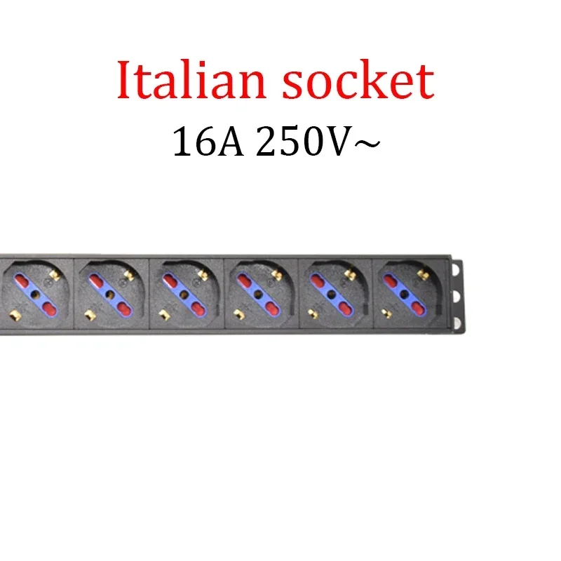 Italia Multipresa Digitale V/A/W/ ℃   rilevamento Contatore elettrico Prese prese italiane a 2 vie Guscio in lega di alluminio