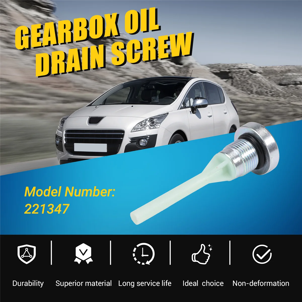 For 3008 408 508 RCZ C4 C5 DS5 Gearbox Oil Drain Screw 221347