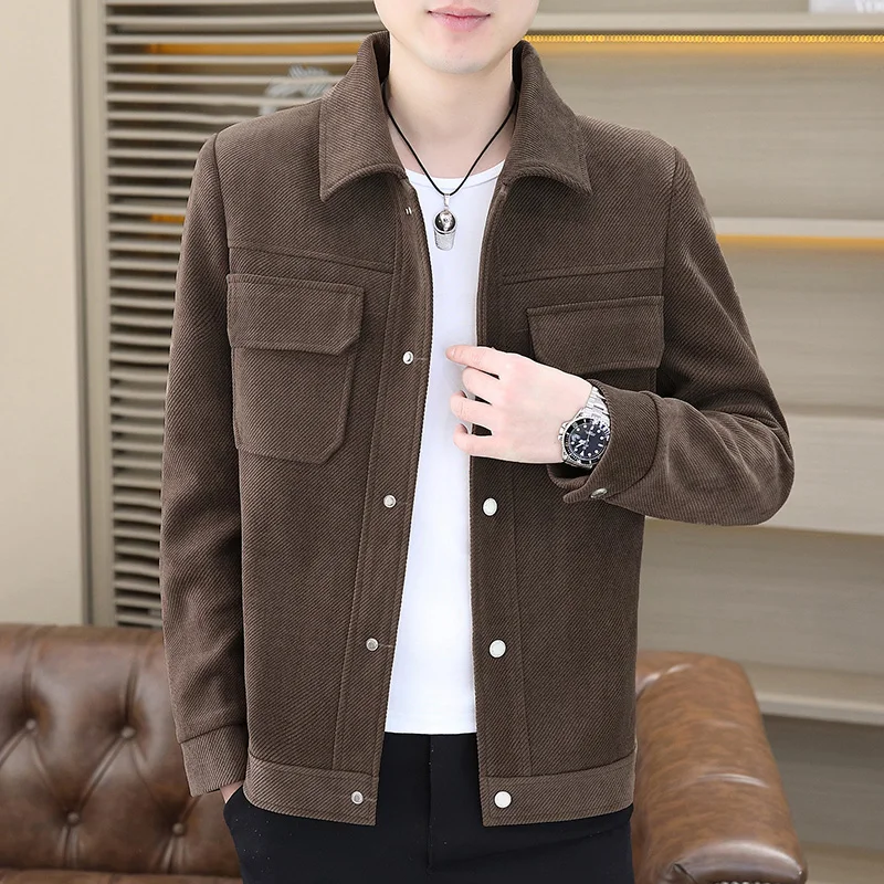 

Spring Autumn Korean Jacket Men Solid Color Casual Business Jackets Men Cothing Social Streetwear Windbreaker Coat Tops M-5XL