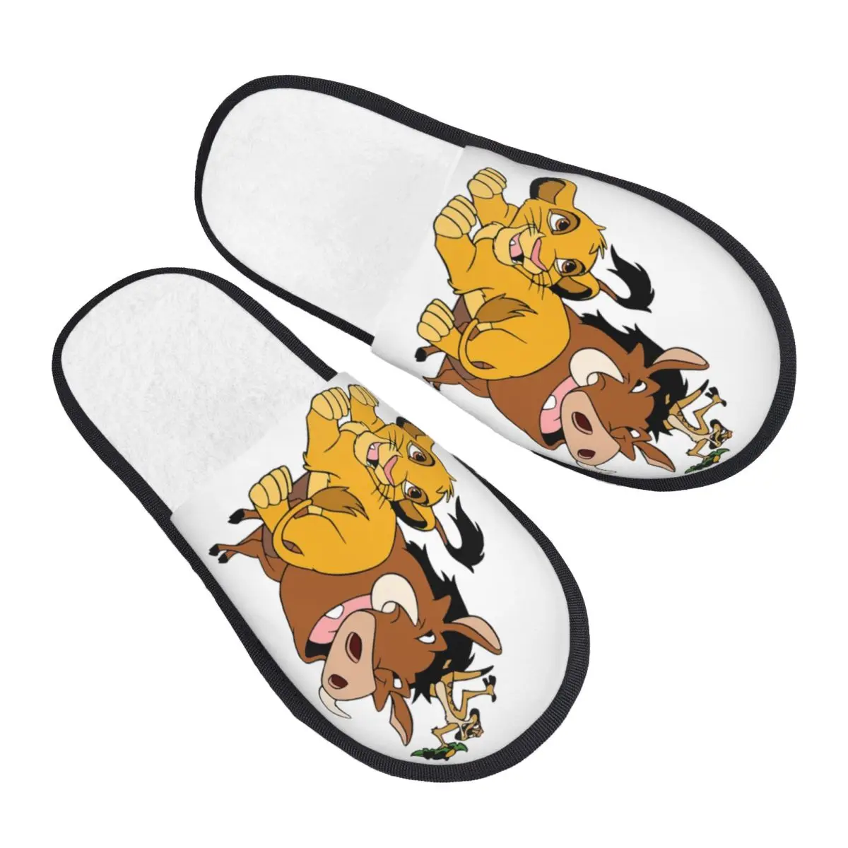 

Тапочки из пены с эффектом памяти для женщин, уютные и теплые домашние тапочки Тимон и Пумбаа