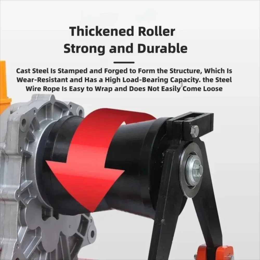 Construction High Power Cable Traction Winch Small Electric Pulling Machine For Wire And Cable Laying Operation