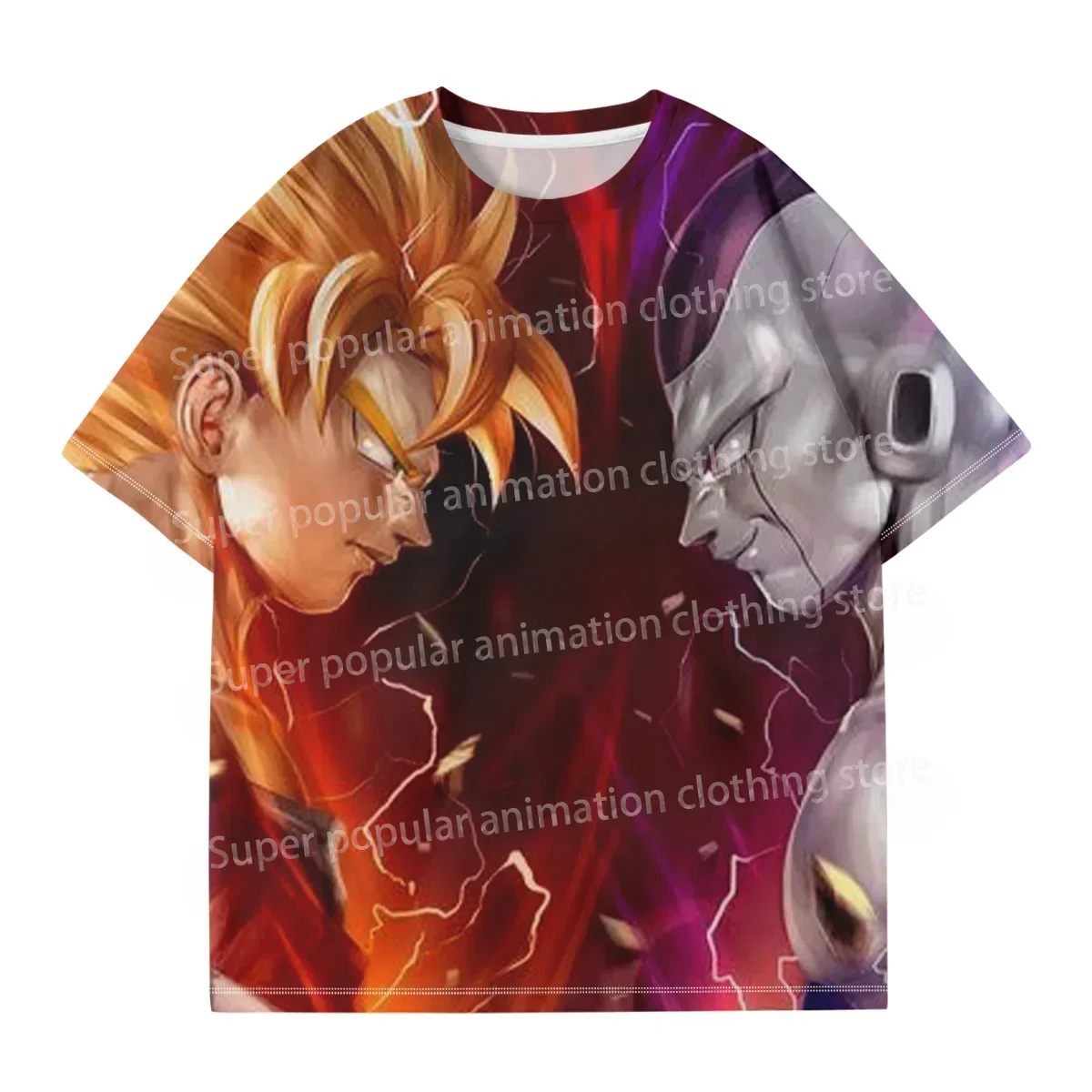 

2025 Popular Animation Vegeta Friza Sun Wukong 3D Digital Printing Quick-Drying T-Shirt Adult Children's Fashion Top Casual Y2K