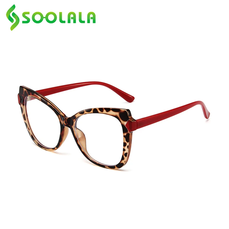 

SOOLALA Hit Color Square Reading Glasses Women Men Ultralight Presbyopia Hyperopia Reading Eyeglasses+0.5 +0.75 +2.0 to +4.0