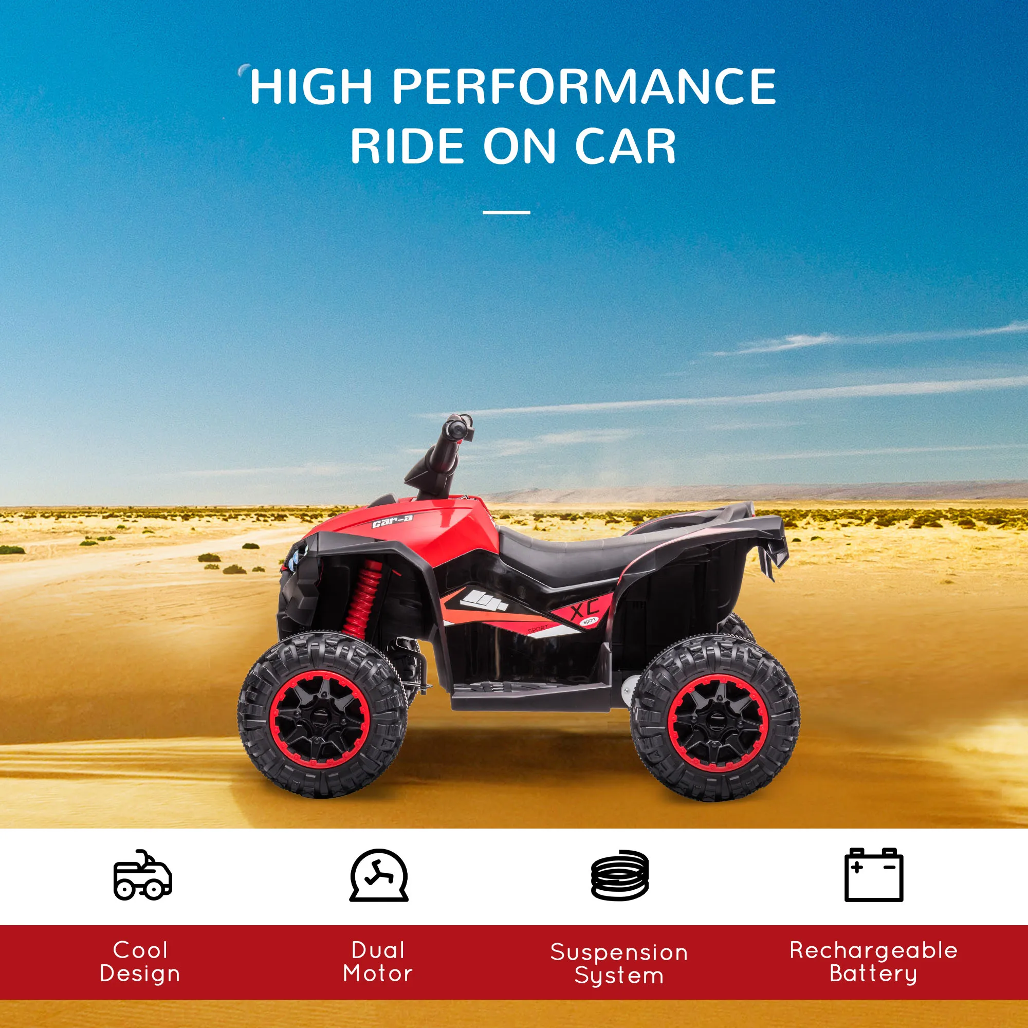 รถยนต์ไฟฟ้าสำหรับเด็ก 12V พร้อ - Kids Outdoor Electric Car บทวิจารณ์และราคา