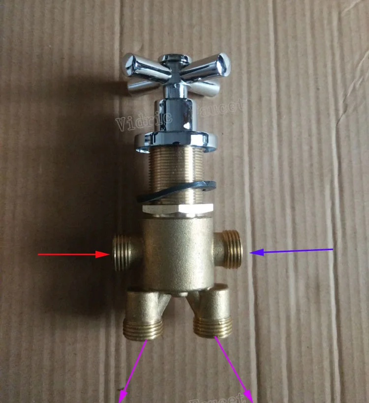 2 in 2 out bathtub mixing faucet , bathroom shower mixer , shower room hot and cold water bath switch valve