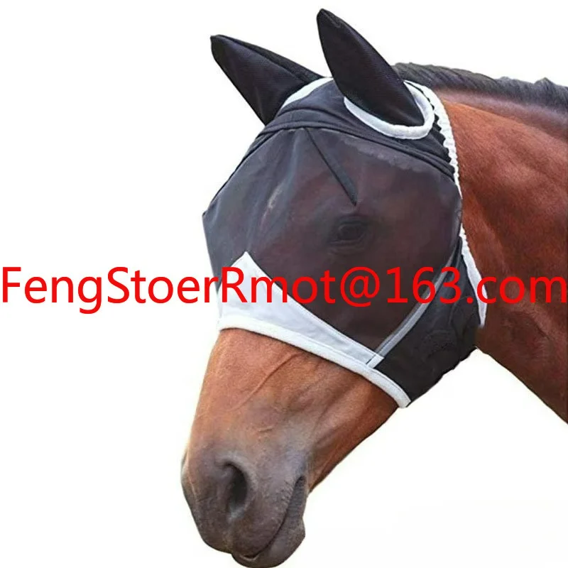 Horse face mask, horse head mask, mosquito and fly bite proof, horse head cover, equestrian equipment