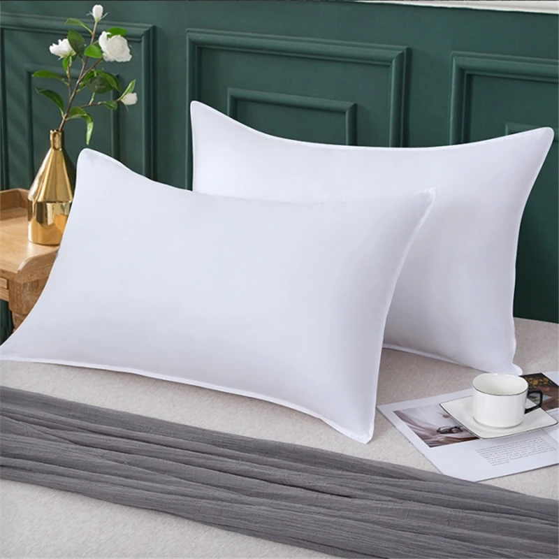 

Hotel Special Pillow Core Single Room Guest House Hot Spring down Feather Buwheat Pillow Fabric Linen Rectangular Fibre Pil...