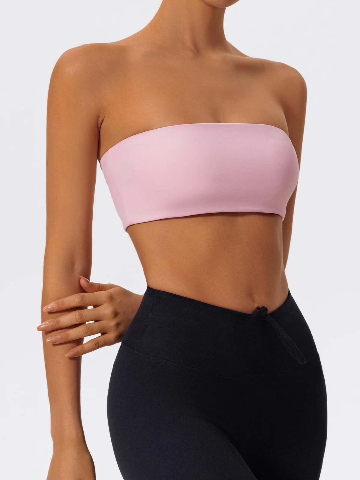 Hearuisavy Sommer Casual Sport-BH Gym Push-Up Unterwäsche Fitness Workout Trägerloses Bustier Bandeau Damen Yoga Kleidung Tube Top – Detail 12