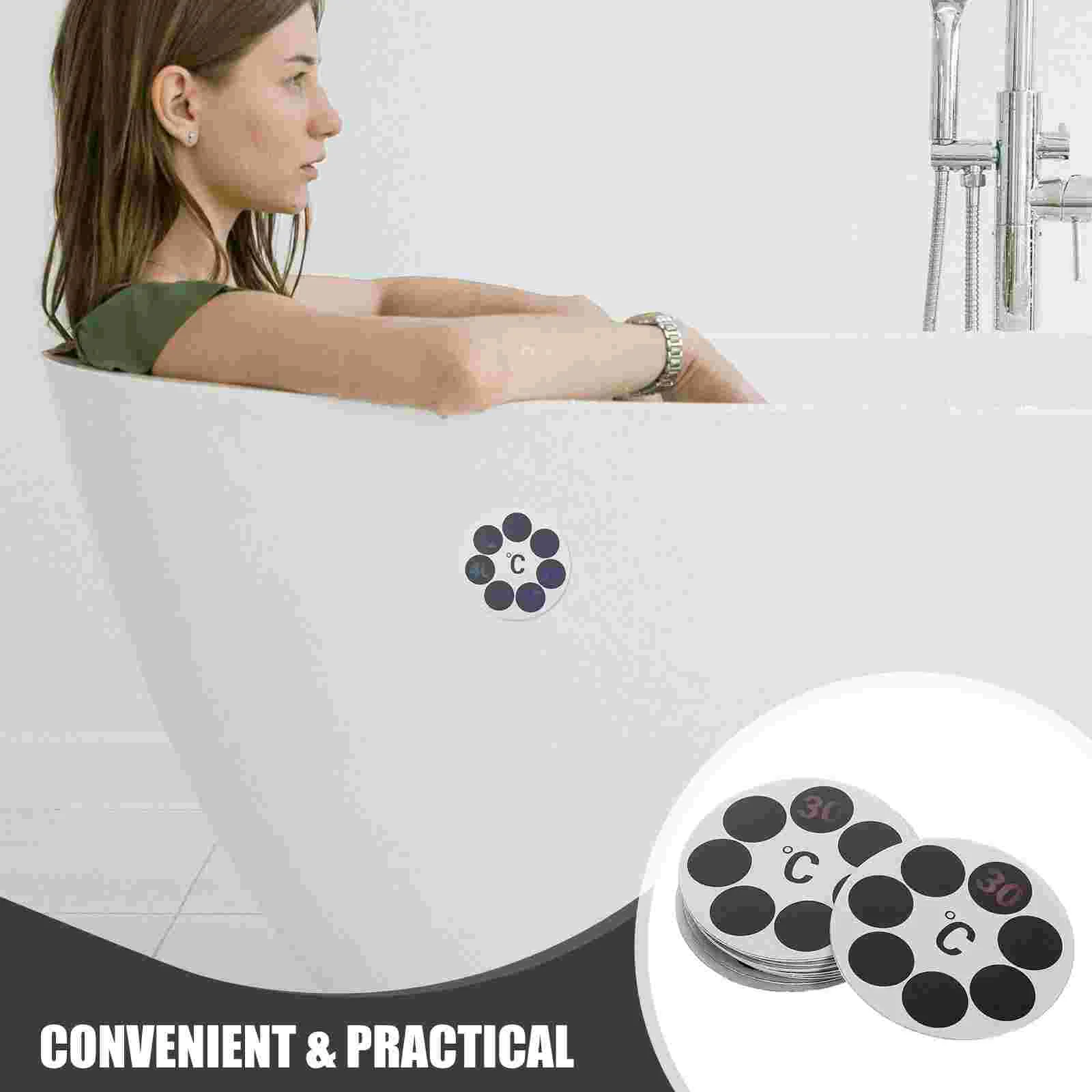 10-teiliges Temperaturthermometer für Badewannen, Wasserthermometer, Verbrühungsschutz