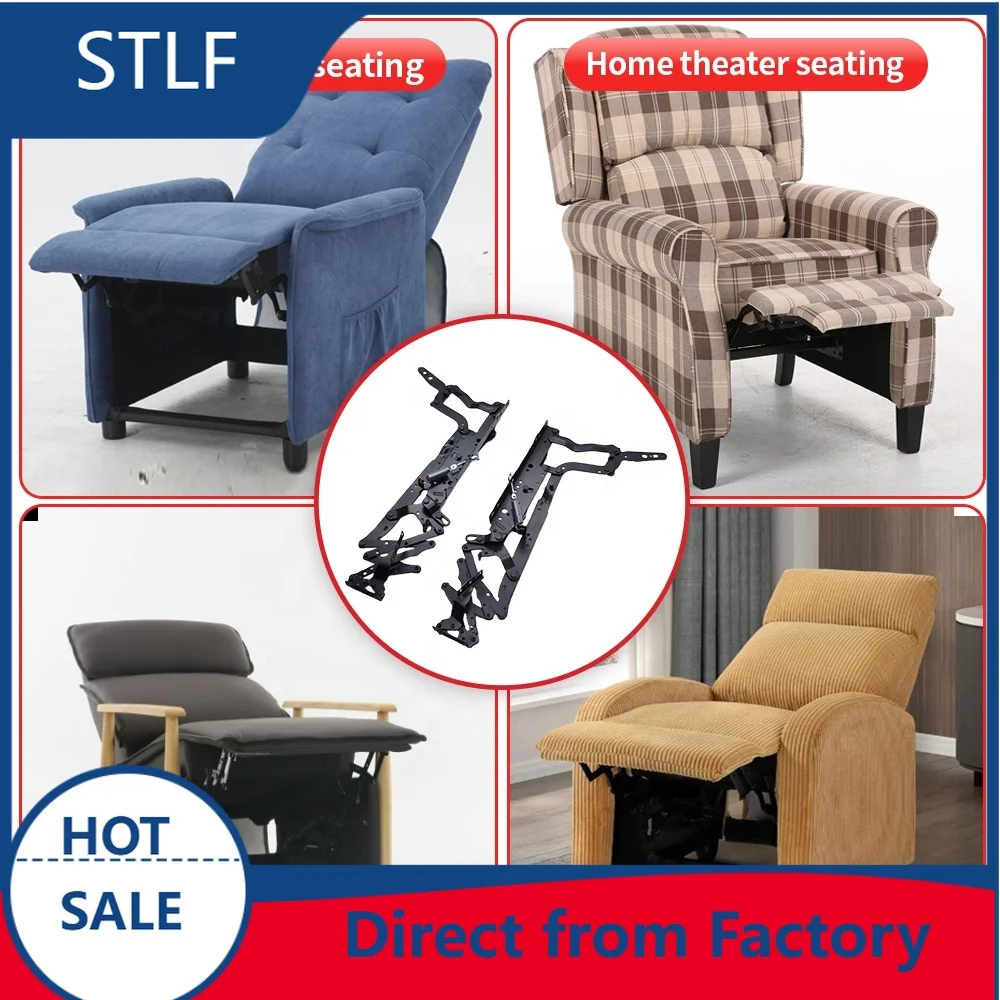 stlf  Sofa Recliner Mechanism Hinge Parts Footrest Sleeping Sofa Bed Chair Push Back on Arms Mechanisms Recliner Mechanism
