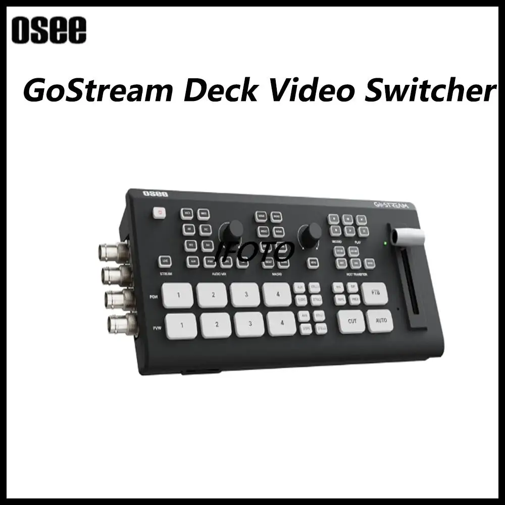 

Osee GoStream Duet Multiple Camera SDI and HDMI-Compatible Live Stream Video Mixer Switcher with SD Record and NDI HX Supported