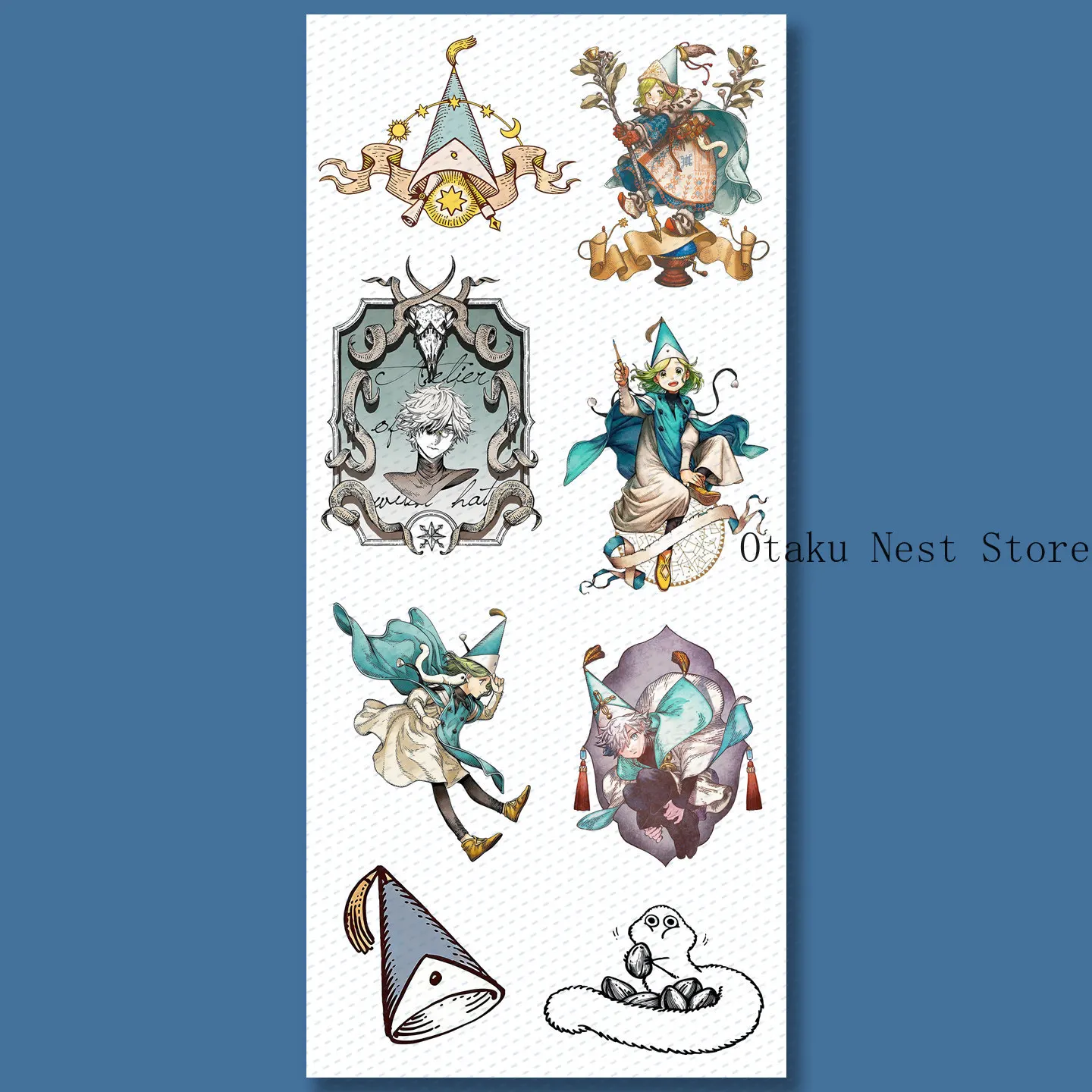 Anime Witch Hat Atelier Coco Qifrey Agott Olruggio Kawaii Q-version Sticker Ipad Laptop Diy Materials Stationery Gift Cosplay view 2