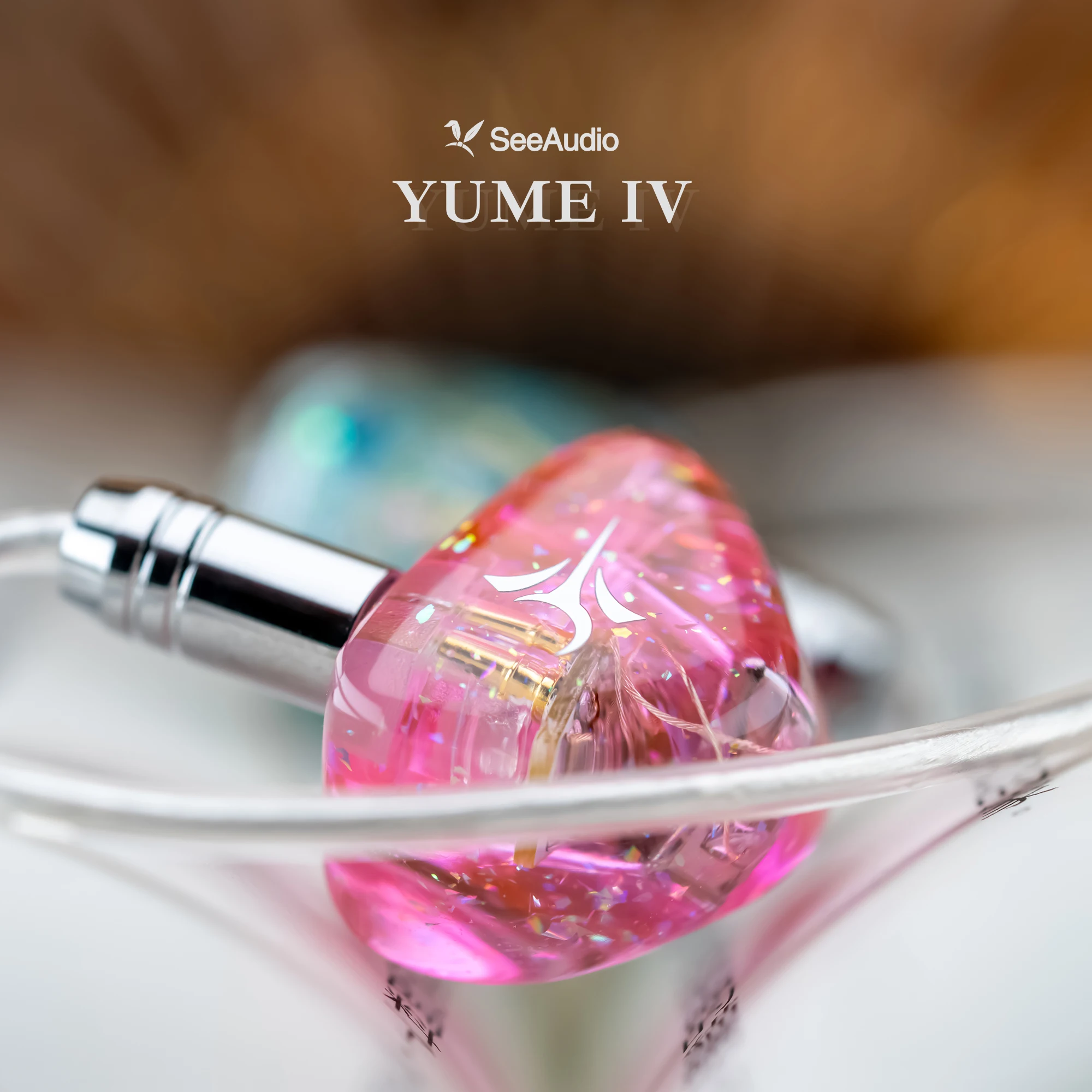 SeeAudio Yume IV 2BA Hybrid Driver Hifi In-Ear Headphones Music IEM Wired Earphones 2pin 3.5mm Detachable Cable