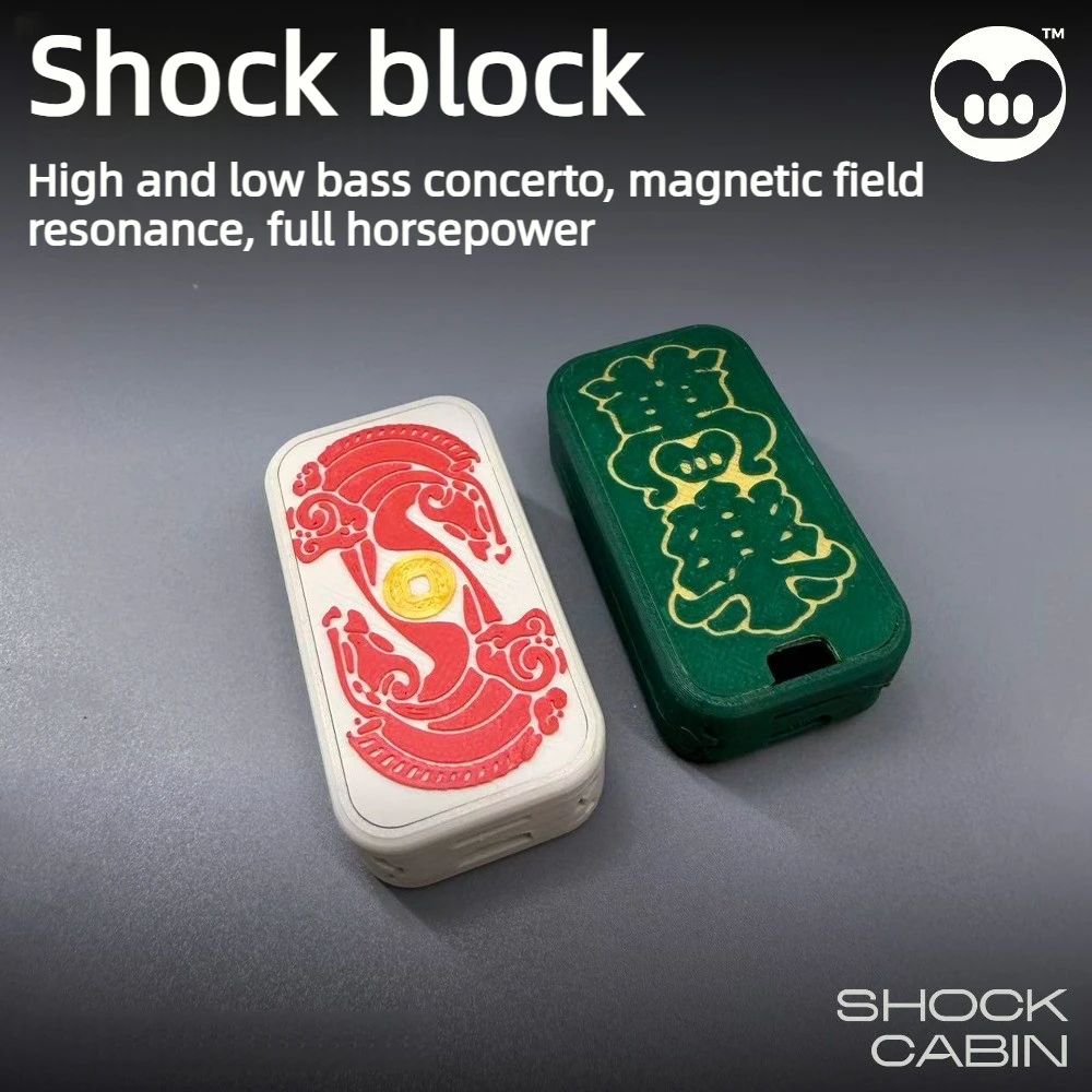 

PokejoyEDC Year of The Horse Limited Edition Vibrating Block Direct Push Magnetic Fingertip Push Card Decompression Toy