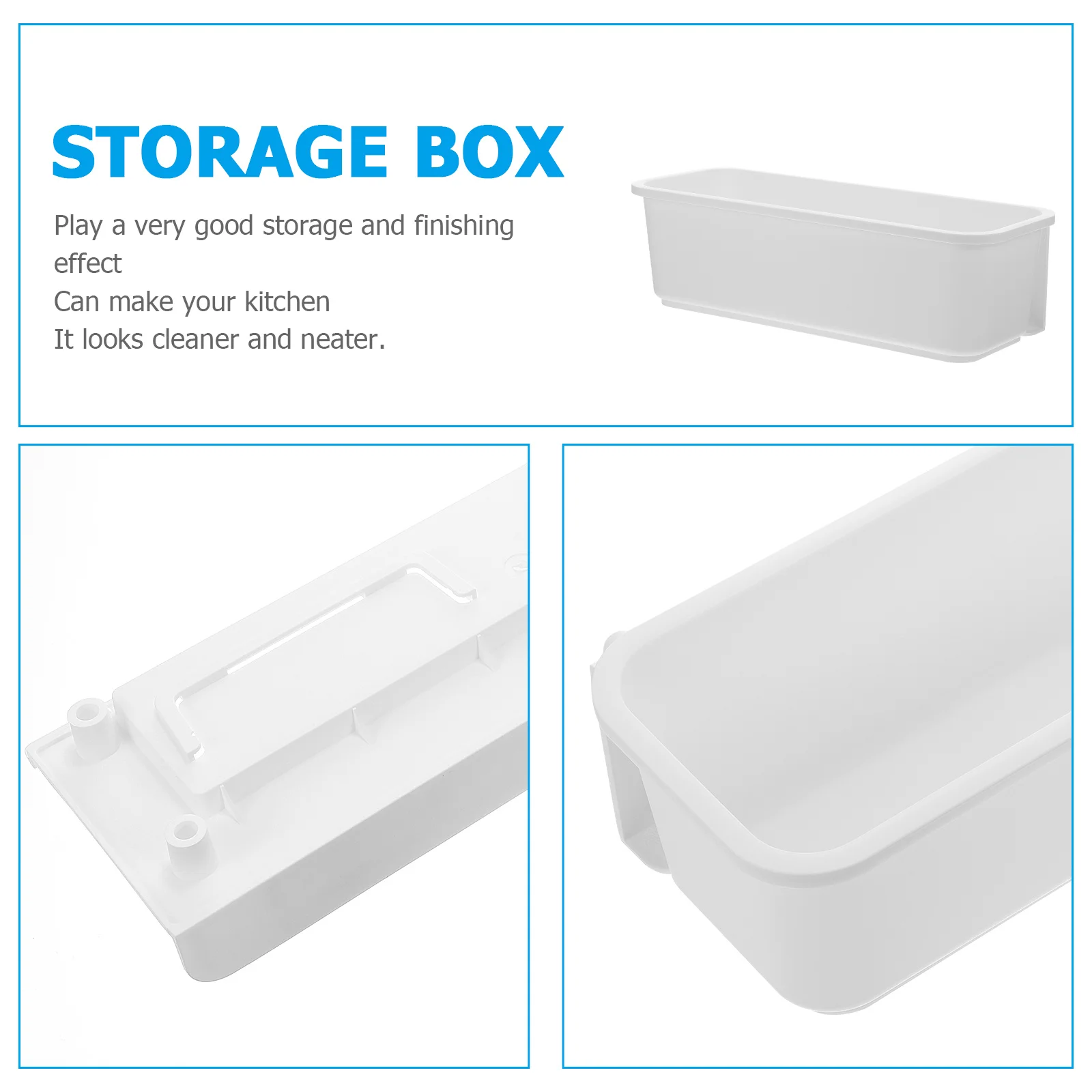 

1 Set Drawer Style Storage Box Lightweight Plastic Kitchen Tableware Organizer For Fork Spoon Chopstick Sundry Container