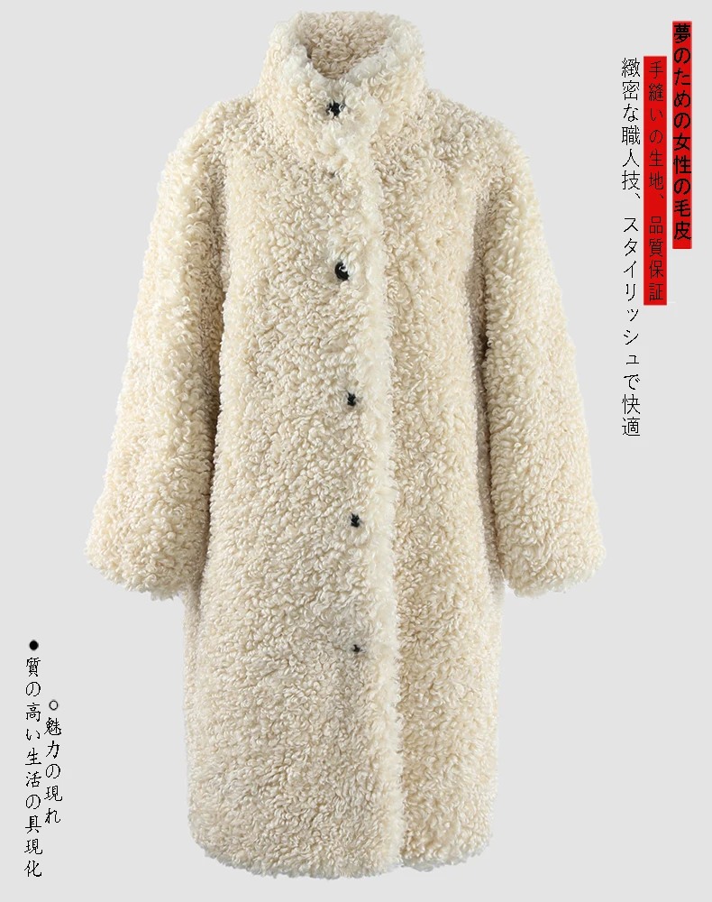 Nerazzurri Winter Long Oversized Fuzzy Thick Warm Soft Fluffy Faux Fur Coat Women Single Breasted Loose Casual Korean Fashion