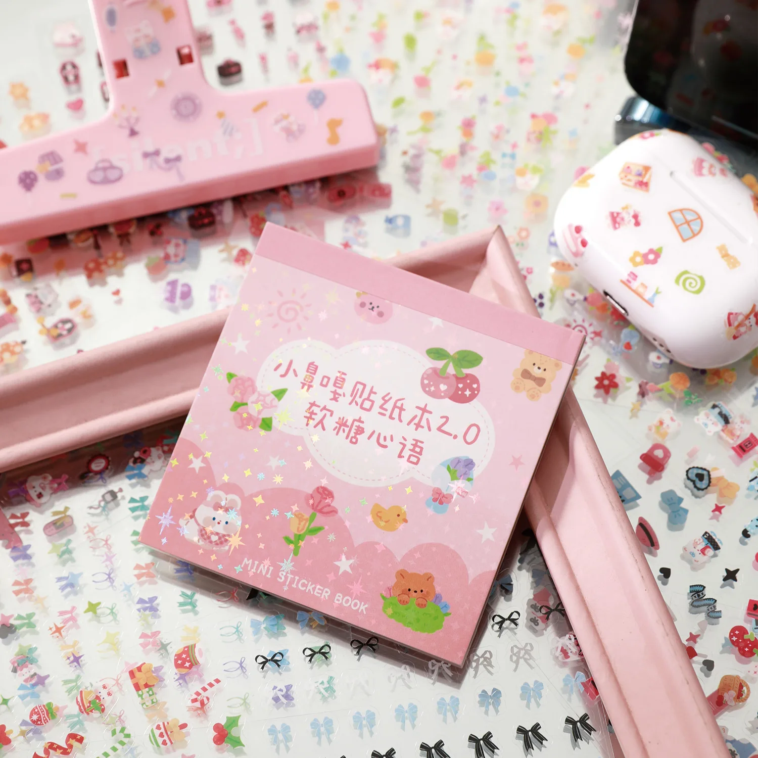 28 قطعة كتاب ملصق صغير Ins نمط الكرتون لطيف كتيب DIY بها بنفسك مواد الديكور ملصق صور الزينة ملصق #3