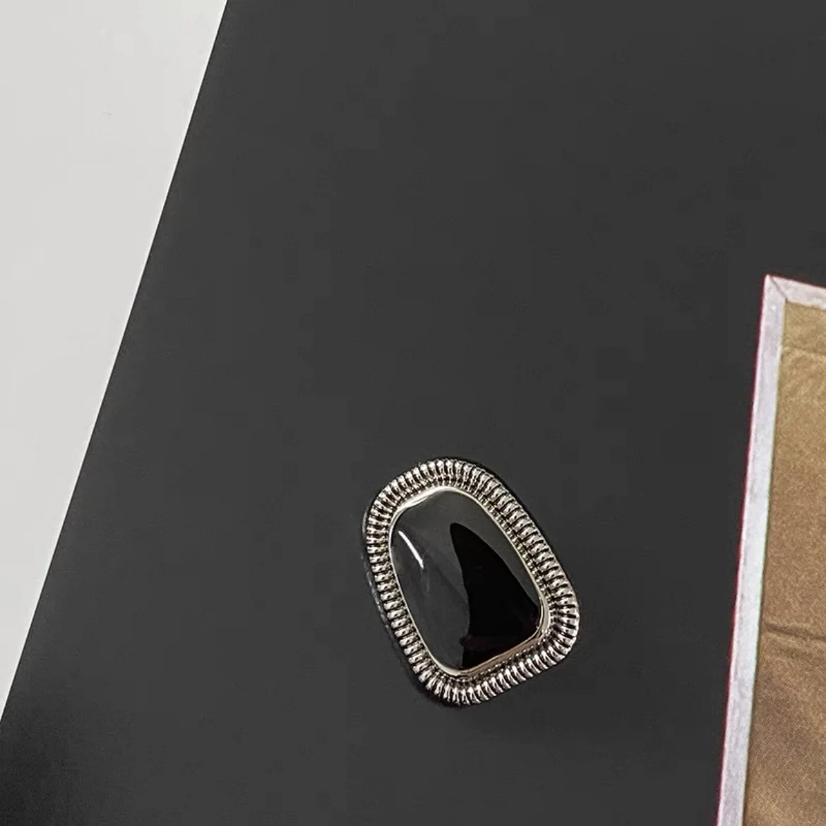 10PCS/Lot Square Oil Metal Buttons Shanked Coat Buckle Sewing Simple Accessories Decorative Buttons