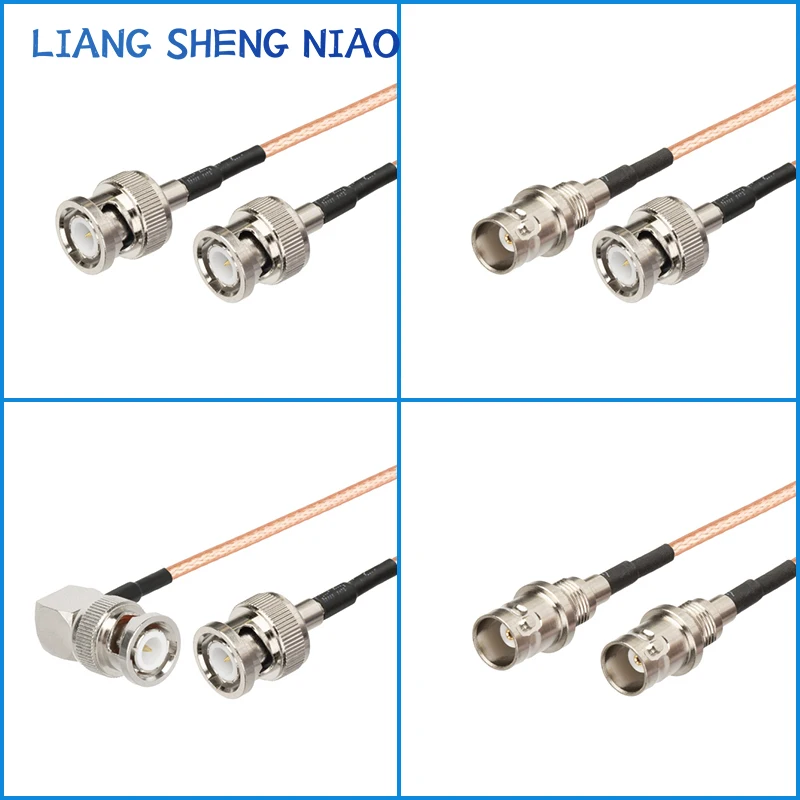 Cable coaxial RG316 BNC macho enchufe hembra a línea TNC, adaptador de conector de Cable de extensión RF de 50 ohmios, serie TNC, puente RF Pigtail