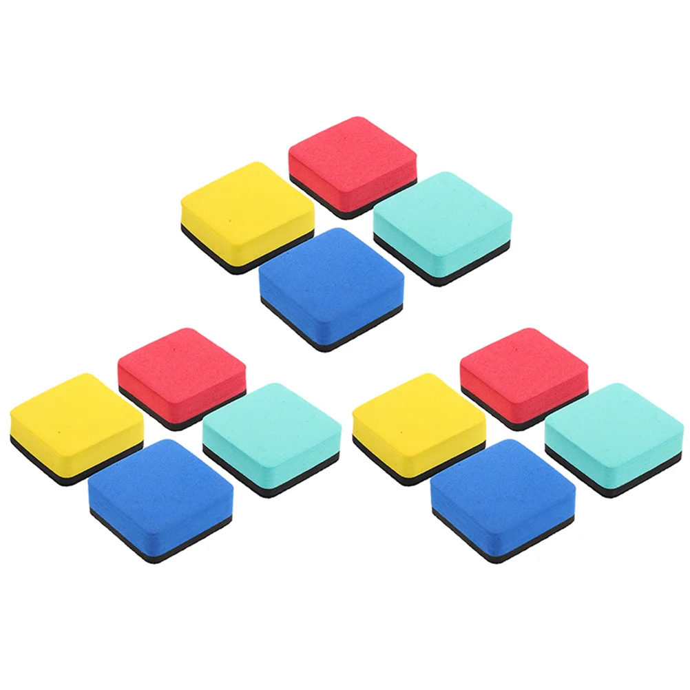 

12 Pcs Erasers for Kids Whiteboard Boards Dry Magnetic Home Accessories Portable Office