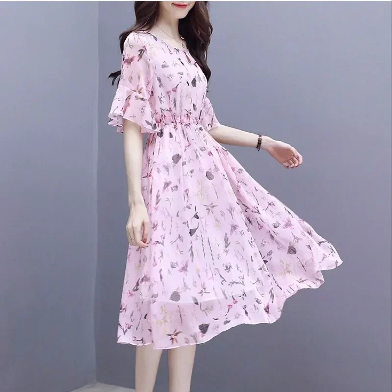 女性のための花柄のシルクサテンミディドレス,花柄の服,韓国スタイル,ファンシーセール,y2k,夏,2024