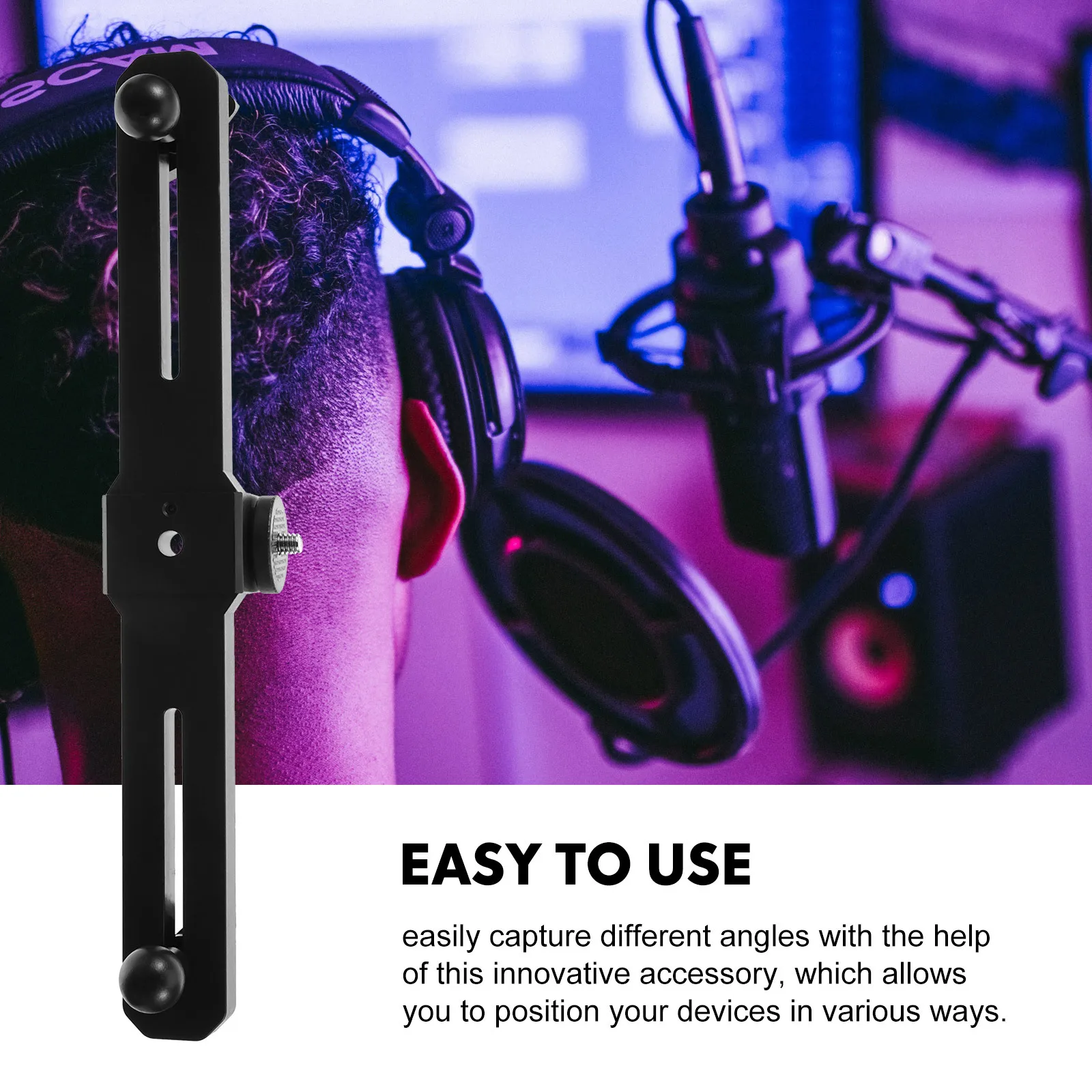 Phone Holder Clamp Flash Bracket Tripod Mount Camera Extension Bar For Live Streaming Vlogging Gaming Content Creation Kit